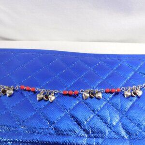 Ladies DV Italy Sterling Silver 925 Coral Bracelet